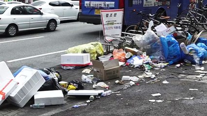 강원 원주 재활용 쓰레기 대란...처리장 포화 / YTN