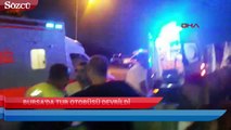 Bursa’da tur otobüsü devrildi, yaralılar var