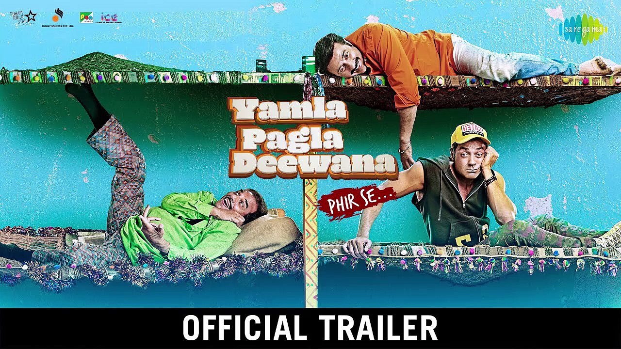 Yamla Pagla Deewana Phir Se | Full HD Trailer | Dharmendra | Sunny Deol | Bobby Deol | Navaniat Singh