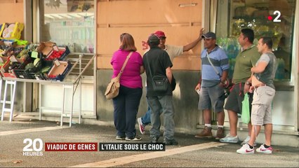 "Tous les habitants sont tristes" : la ville de Gênes sous le choc après l'effondrement d'un pont