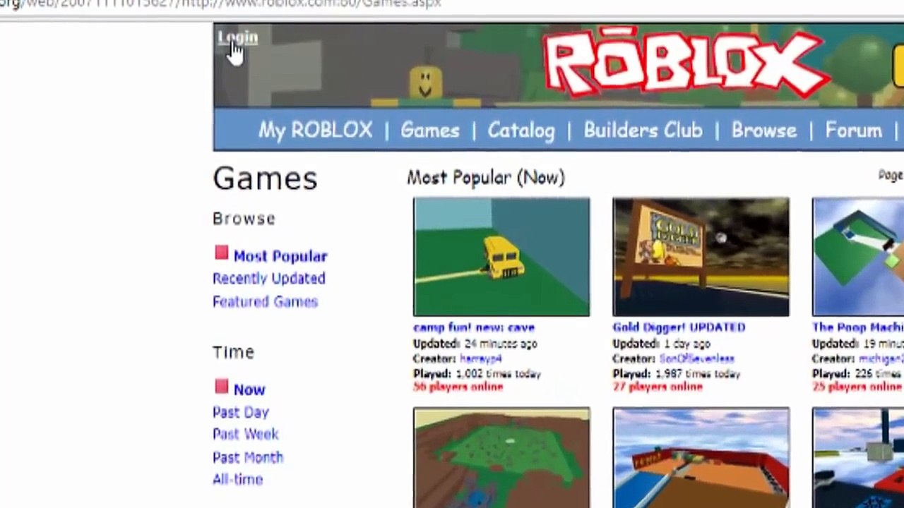 Making A 2007 Roblox Account Dailymotion Video - roblox 2007 accs