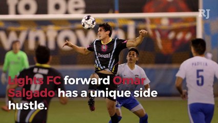 Omar Salgado scores goals, learns law with Lights FC