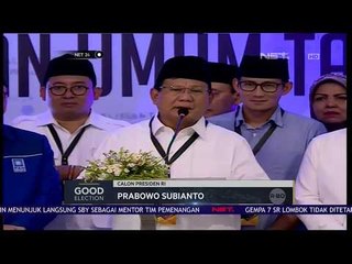 Prabowo-Sandiaga Uno Diantar Parpol Pendukung Ketika Mendaftar ke KPU - NET 24