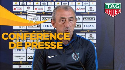 Conférence de presse Paris FC - AC Ajaccio (0-0 3 tab à 4) : Mecha BAZDAREVIC (PFC) - Olivier PANTALONI (ACA) - 2018/2019