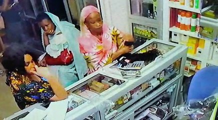 Une voleuse en flagrand delit au marché HLM