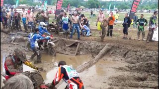 Super Hard - Motorcycles race in muddy terrain