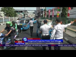 Tak Terima Ditilang Supir Angkot Melawan Petugas-NET5
