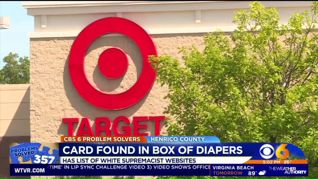 Mother Finds `Disturbing` Card in Diaper Box from Target