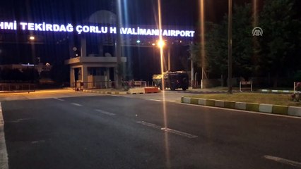 Yunan askerler ülkelerine dönmek üzere Çorlu Havaalanı'na geldi - ÇORLU