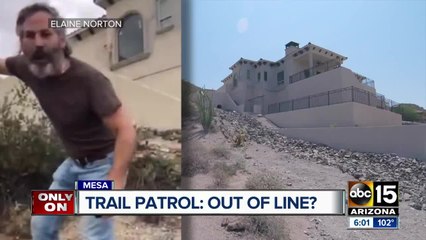 Former city councilman confronting hikers who come too close to his property