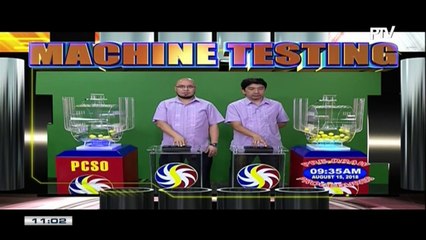 PCSO 11 AM Lotto Draw, August 15, 2018
