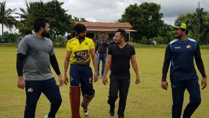 ಹೇಗಿದೆ ನೋಡಿ ಕಿಚ್ಚ-ಗಣಿ ಕ್ರಿಕೆಟ್ ಅಭ್ಯಾಸ..!  | Filmibeat Kannada