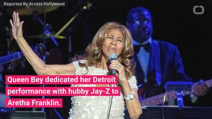 Beyonce Dedicates Performance To Aretha Franklin At Detroit Concert