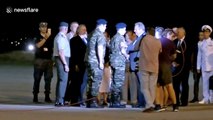Two Greek hostage soldiers released from Turkish jail return to Greece
