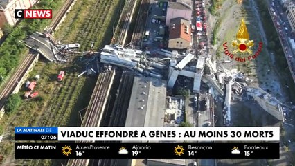 Effondrement d'un viaduc à Gênes en Italie: Le résumé de ce qui s'est passé
