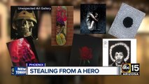 Artists plead for thief to return paintings stolen from gallery