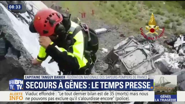 Viaduc effondré à Gênes: le temps presse pour retrouver d’éventuels survivants