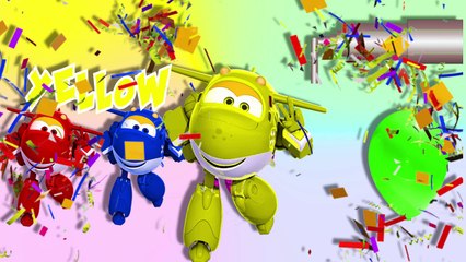 Funny Super Wings Learn Colors For Kids