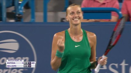 Cincinnati - Serena Williams sortie par Petra Kvitova