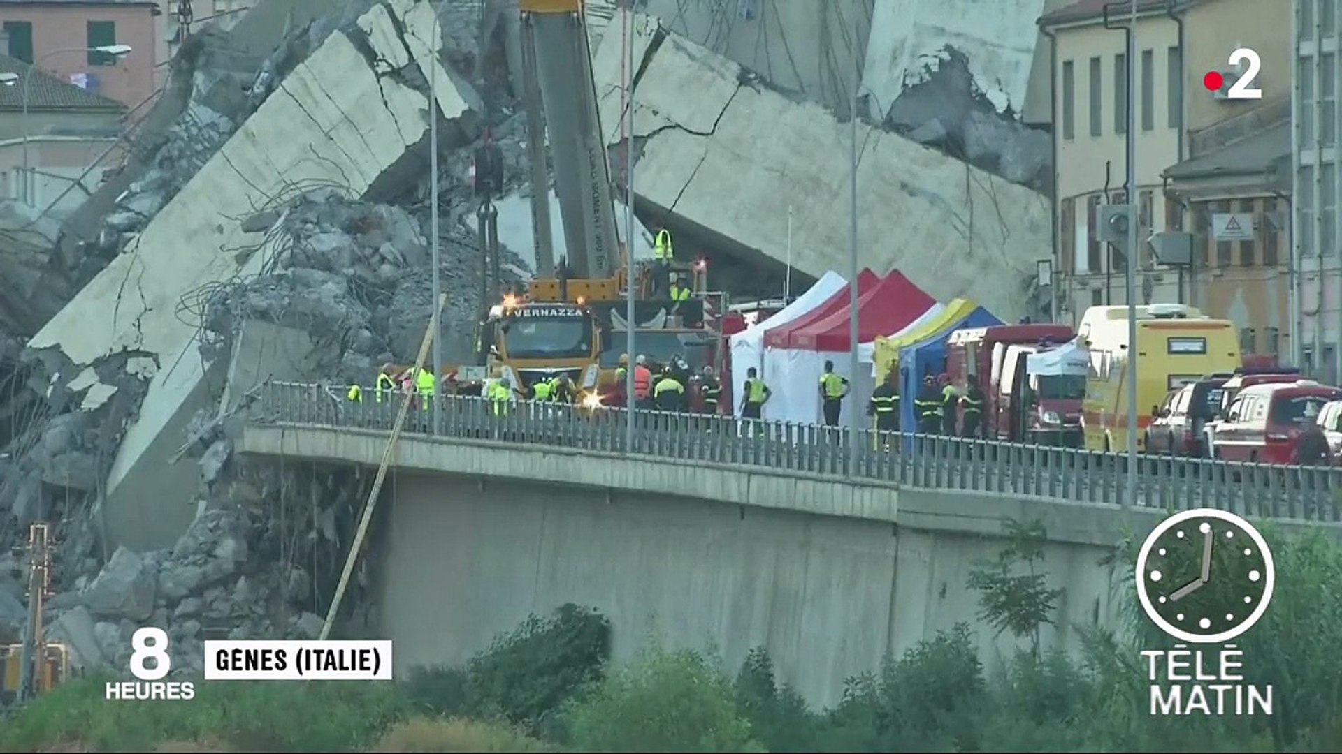 Effondrement D Un Viaduc A Genes L Italie Sous Le Choc Video Dailymotion