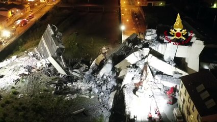 Search for survivors continues in Genoa bridge collapse