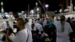 Muslim worshippers perform prayers around the Kaaba