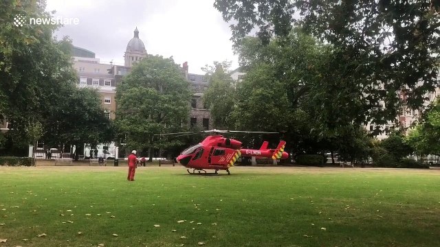 Air ambulance takes off after cyclist killed in London