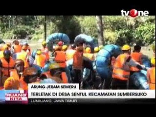 Serunya Arung Jeram di Lereng Gunung Semeru
