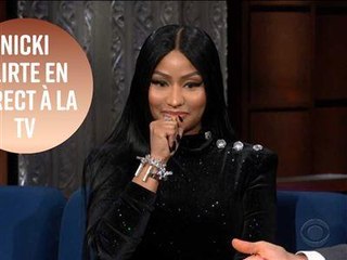 Nicki Minaj chauffe Stephen Colbert