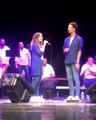 فيديو هبة مجدي في حالة من الخجل بعد أن ورطها زوجها محمد محسن أمام الجمهور