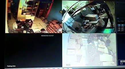 Cctv from lombok as earthqwuake hit