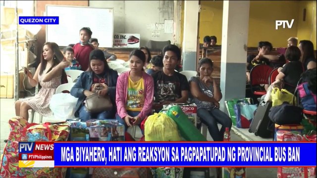 Mga biyahero, hati ang reaksyon sa pagpapatupad ng provincial bus ban