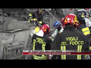 Dy shqiptarë të vdekur në shembjen e urës në Gjenova - News, Lajme - Vizion Plus