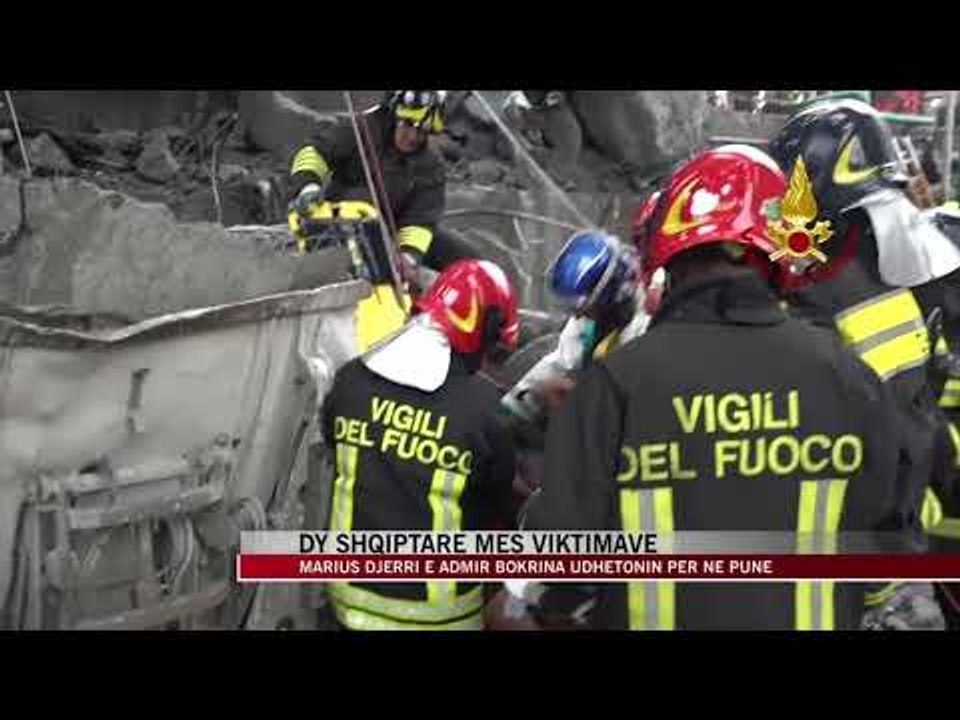 Dy shqiptarë të vdekur në shembjen e urës në Gjenova - News, Lajme - Vizion Plus