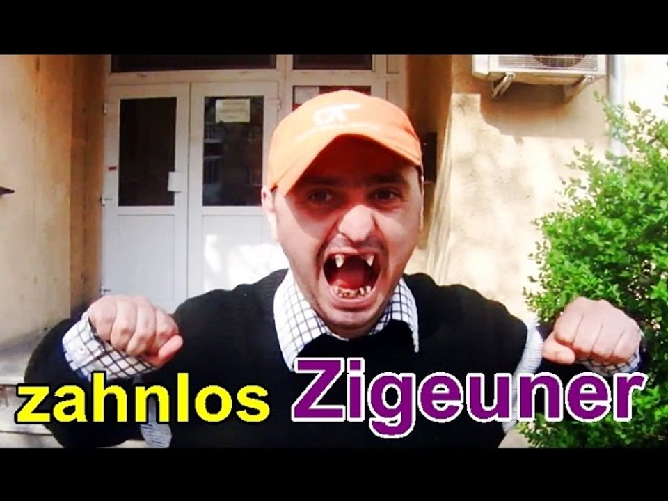 Lustig zahnlos Obdachlos mit Kappe