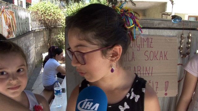 Miniklerden sokak hayvanları için anlamlı proje