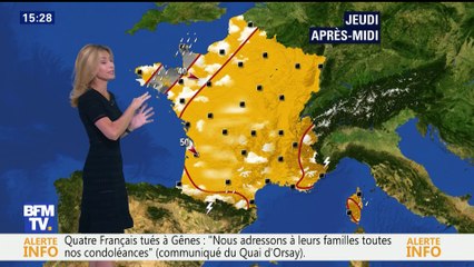 La météo pour ce jeudi 16 août 2018