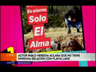 Actor Pablo Heredia desmiente romance con Flavia Laos