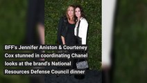 Jennifer Aniston & Courteney Cox Coordinate In Chanel Looks