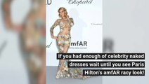 Paris Hilton Showcases Her Sizzling Figure At The Amfar Gala