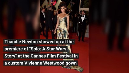 Thandie Newton Wore Black  Star Wars  Characters On Her Dress