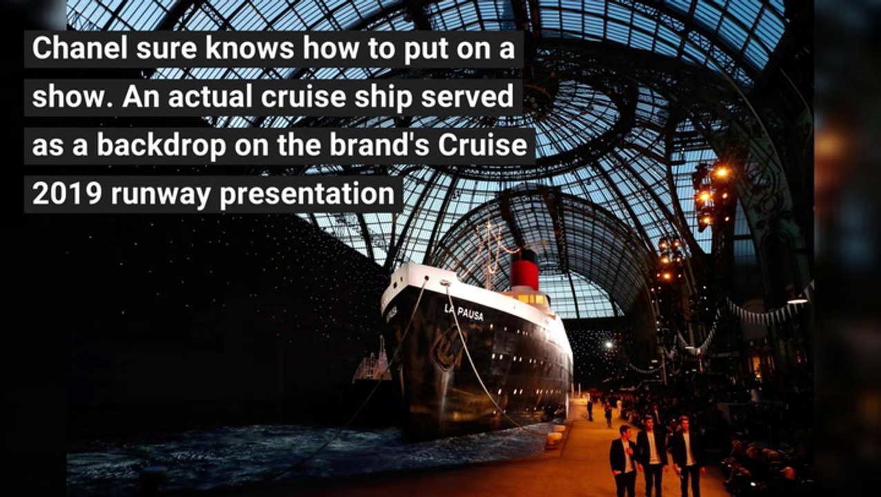 Chanel Cruise 2019 Show Had An Actual Cruise Ship On The Runway