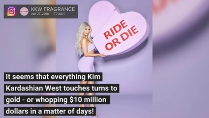 Kim Kardashian's KKW Kimoji Fragrances Made $10 Million in 4 Days