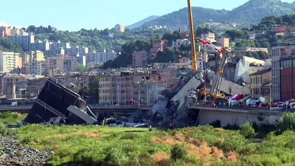 Rabia y dolor en Italia por derrumbe de puente en Génova
