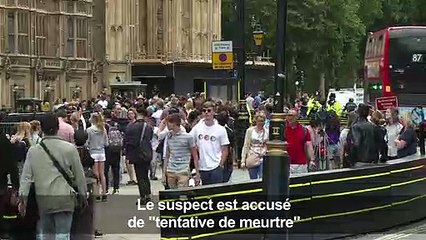 Les touristes de retour au Parlement de Londres après l'attentat