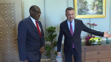 Cumhurbaşkanı Yardımcısı Oktay, Sudan Dışişleri Bakanı Al-Dirdiri Muhammed Ahmed'i kabul etti - ANKARA