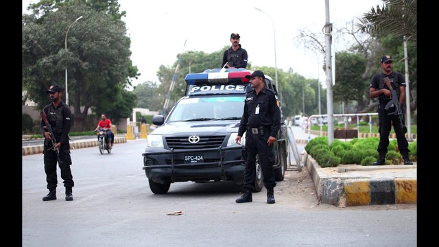 over 500 commandos and senior officers were deployed at sensitive areas and shopping centers in various districts of Karachi