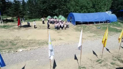 Uludağ'da Kurulan Gençlik Kampı Havadan Görüntülendi