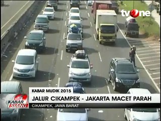 Jalur Cikampek Menuju Jakarta Macet Parah