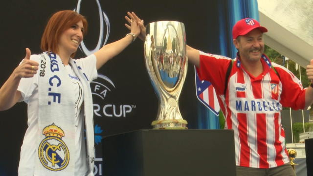 Supercoupe d'Europe - Les fans madrilènes en fête à Tallinn
